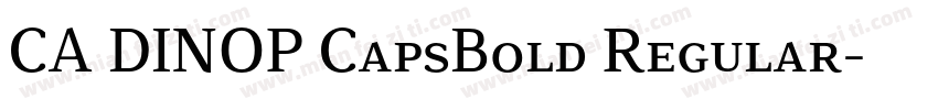 CA DINOP CapsBold Regular字体转换